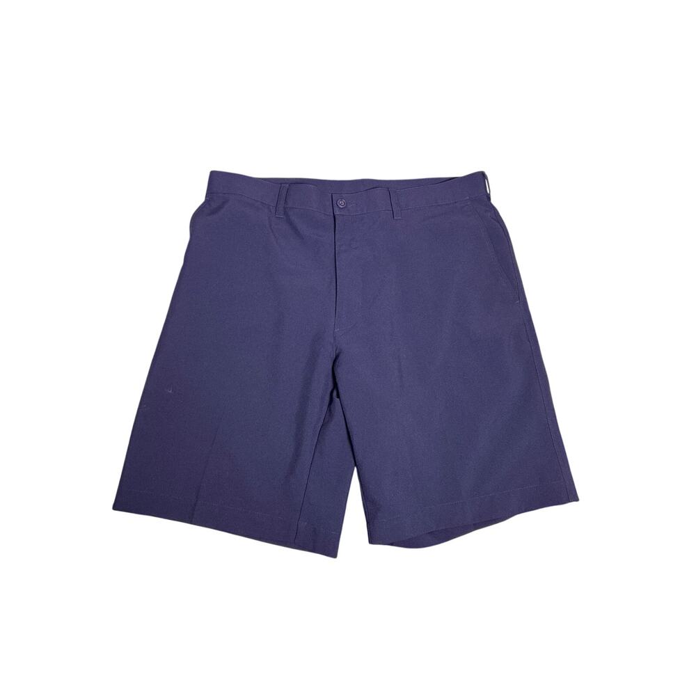 PGA Tour Golf Shorts Mens 34 Navy Blue Performance Athletic Casual Golfwear